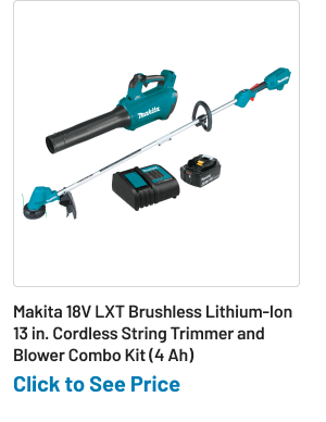 Makita 18V LXT Brushless Lithium-Ion 13 in. Cordless String Trimmer and Blower Combo Kit (4 Ah)