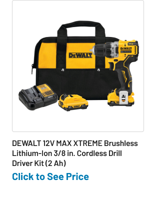 Dewalt 12V MAX XTREME Brushless Lithium-Ion 3/8 in. Cordless Drill Driver Kit (2 Ah)