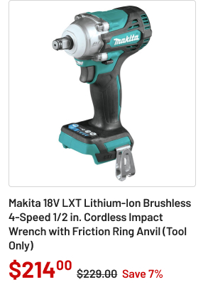 Makita 18V LXT Lithium-Ion Brushless 4-Speed 1/2 in. Cordless Impact Wrench with Friction Ring Anvil (Tool Only)