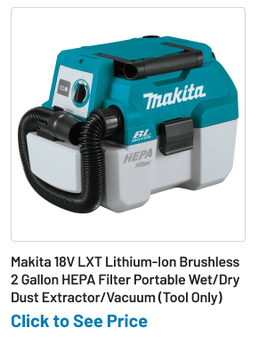 Makita 18V LXT Lithium-Ion Brushless 2 Gallon HEPA Filter Portable Wet/Dry Dust Extractor/Vacuum (Tool Only)