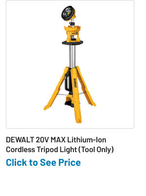 Dewalt 20V MAX Lithium-Ion Cordless Tripod Light (Tool Only)