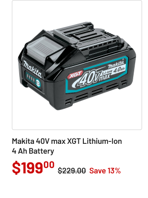 Makita 40V max XGT Lithium-Ion 4 Ah Battery