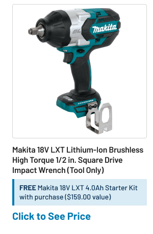 Makita 18V LXT Lithium-Ion Brushless High Torque 1/2 in. Square Drive Impact Wrench (Tool Only)