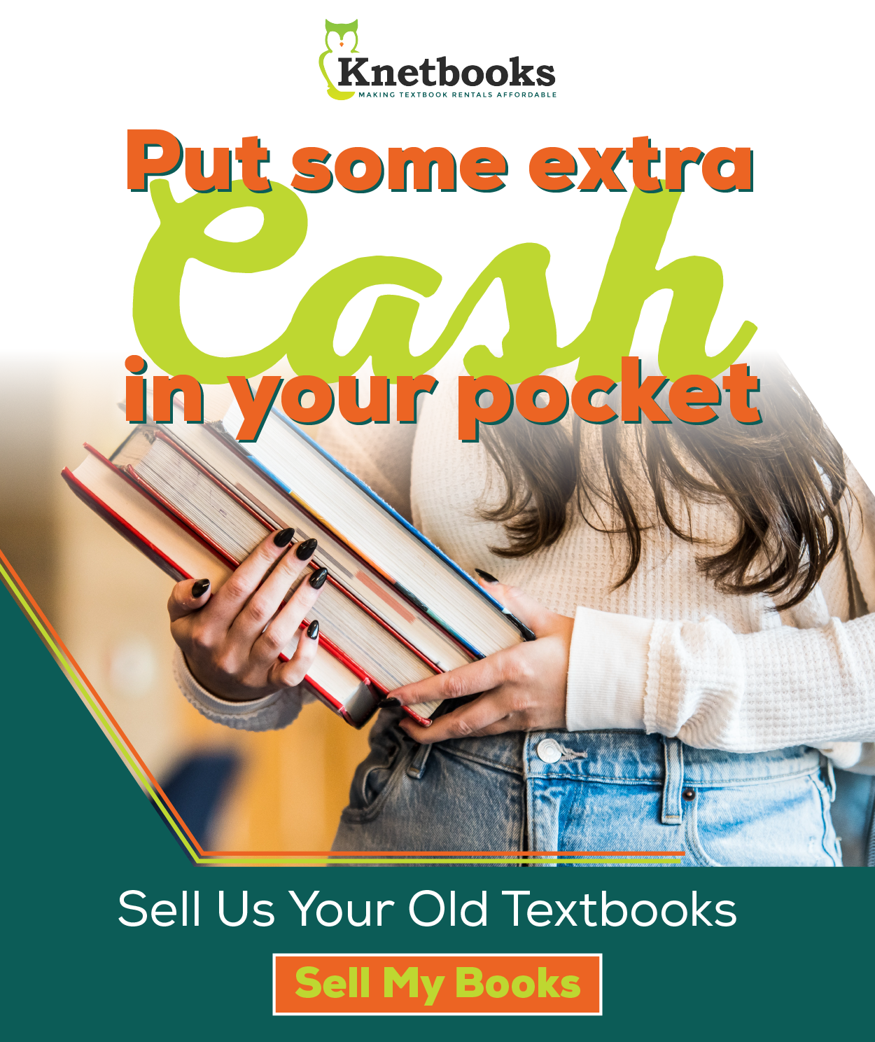 Student Holding Textbooks | Sell Us Your Old Textbooks