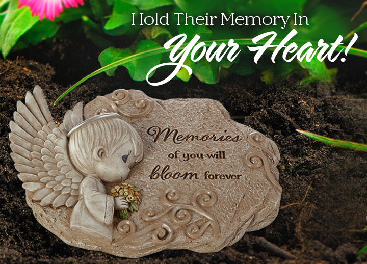 Memories Of You Will Bloom Forever Garden Stone