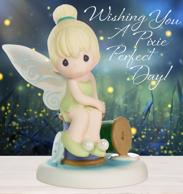 Wishing You A Pixie Perfect Day Disney Tinker Bell Figurine