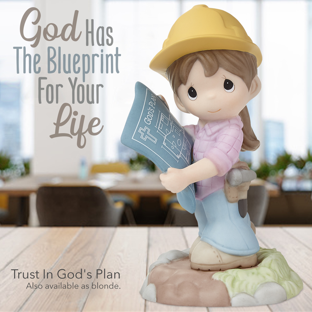 Trust In God's Plan Brunette Figurine