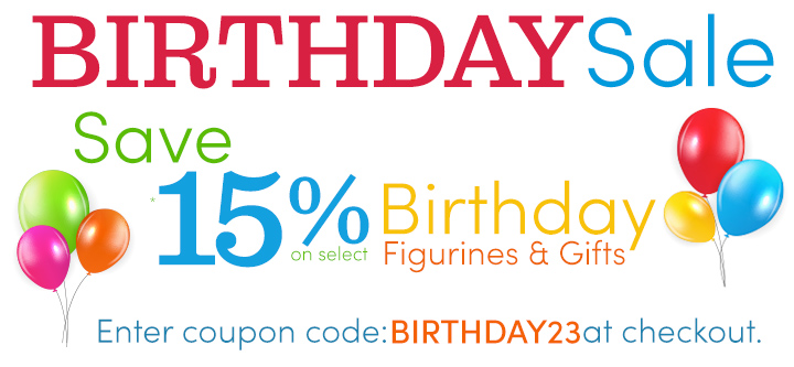 Shop and Save 15% on select Birthday Gifts
