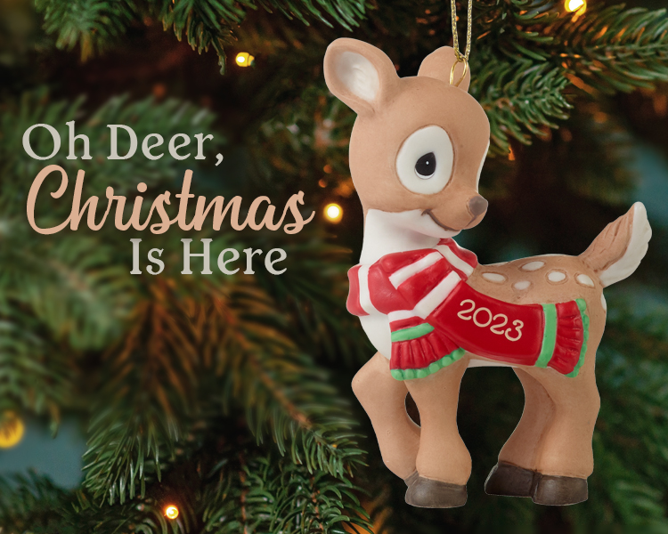 Oh Deer Christmas Is Here! 2023 Dated Animal Ornament