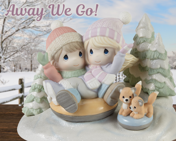 Away We Go In The Snow Limited Edition Figurine