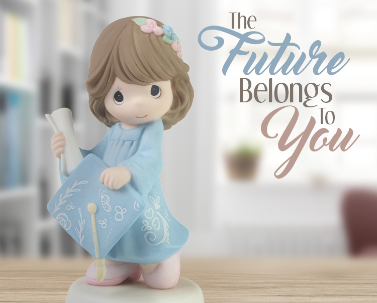 The Future Belongs To You Brunette Figurine