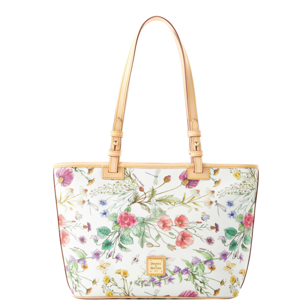 Dooney & Bourke Botanical Zip Zip Satchel in Metallic