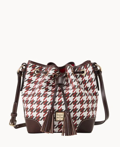 Houndstooth Crossbody Drawstring