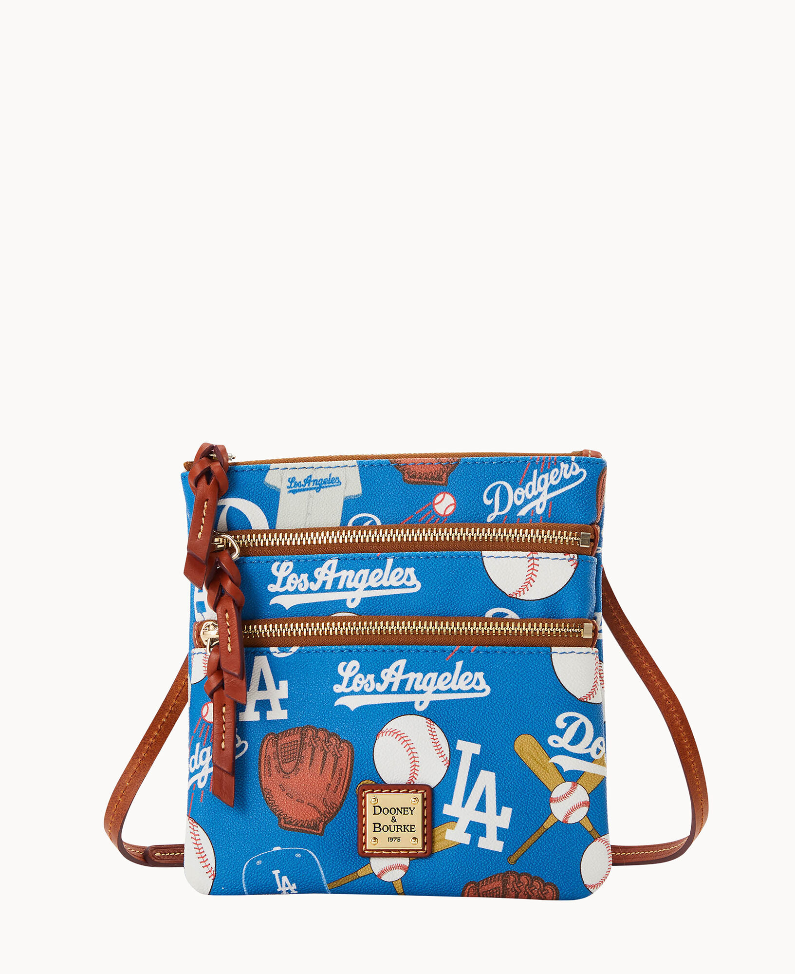 MLB Dodgers N S Triple Zip Crossbody