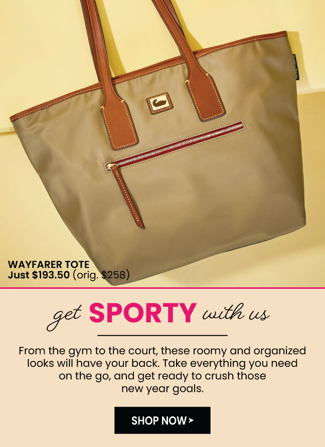 Dooney wayfarer online tote