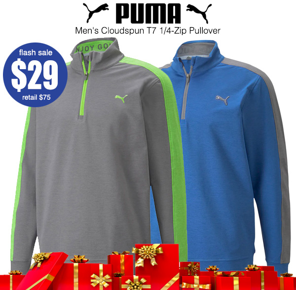 Only $29! PUMA Men's Cloudspun 1/4-Zip Pullover