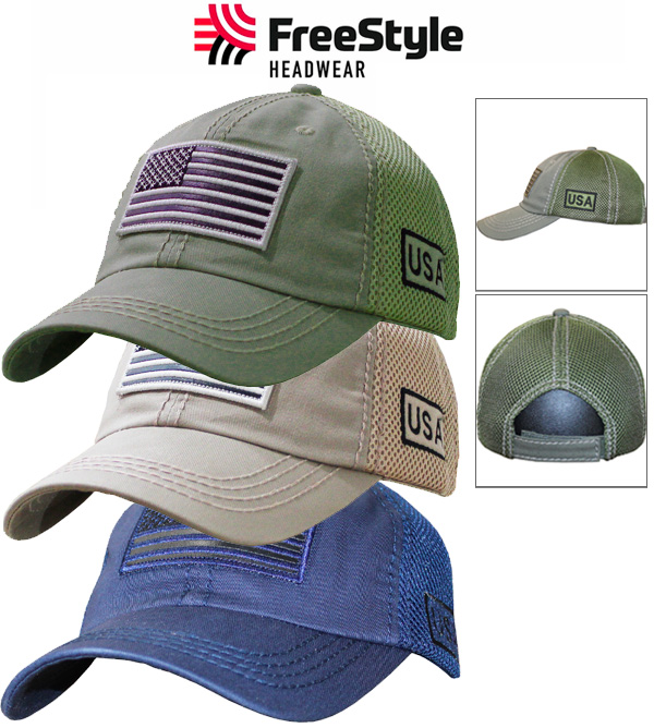 $13! Freestyle Men's USA Flag Mesh Hat