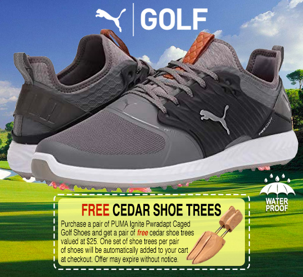 PUMA Ignite Pwradapt Caged Golf Shoes $79 + Free Cedar Shoe Trees