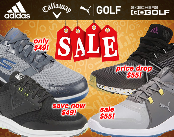 Shoe Sale! Adidas,Callaway, PUMA, Skechers Save Now