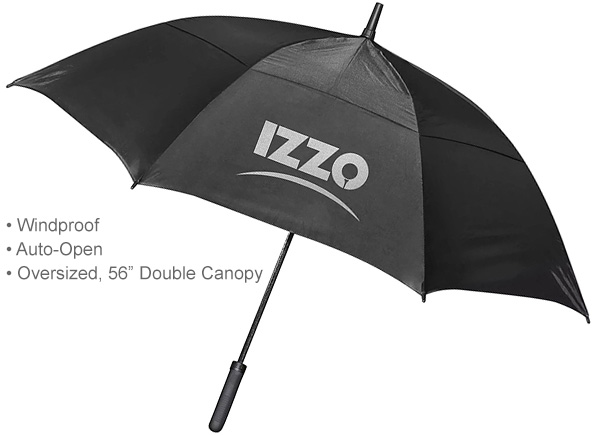 IZZO Oversized Dual Canopy Golf Umbrella  only $18