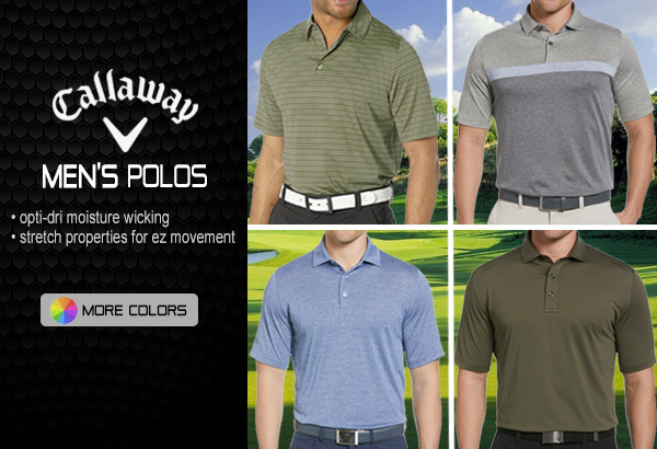 Callaway Men's Polo Shirts  only $24! Bonus: Extra 10% off when you buy 2 or more