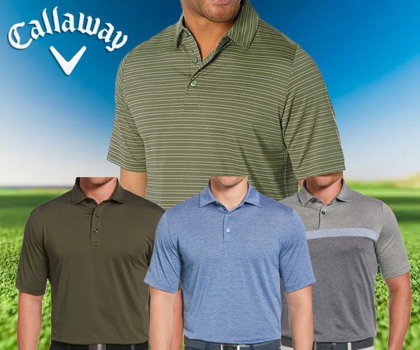 $25! Callaway Polo Shirts 4 Styles