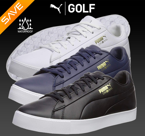 $49! PUMA Leather Waterproof Golf Shoes  On Sale Now