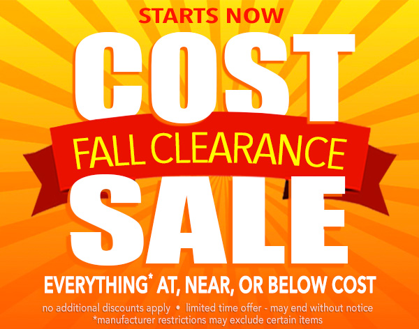 Everything At, Near, or Below COST! Starts Now