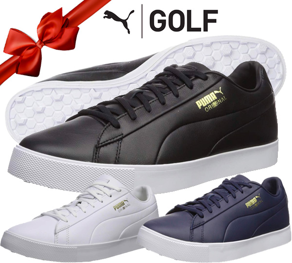 PUMA Men's Original G Leather Spikeless Golf Shoes