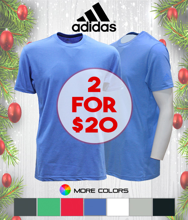 2 / $20! Adidas T22 Performance T-Shirt  Save Today