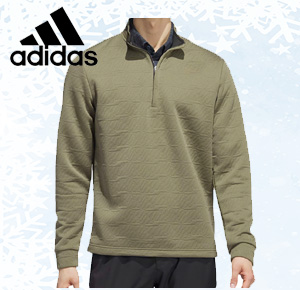 Adidas 3-Stripe Textured 1/4-Zip Pullover $29