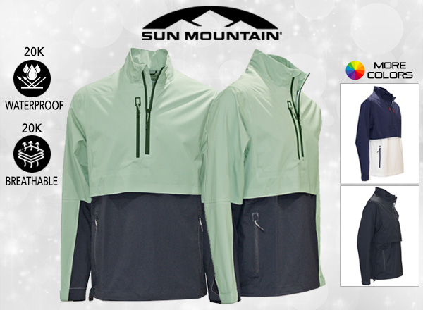 Sun Mountain Waterproof Breathable 1/4-Zip Pullover $65