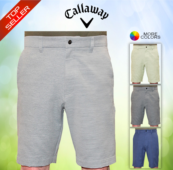 Only $19! Callaway Heathered Active Waist Golf Shorts