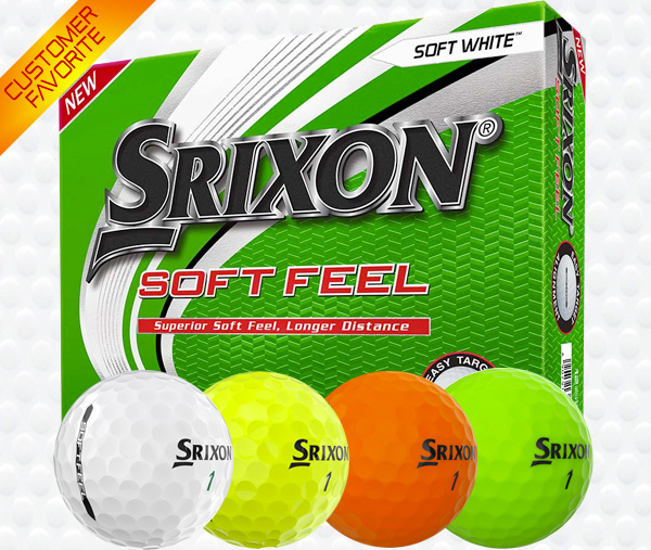 Only $19! Srixon Soft Feel Golf Balls  White & High Visibility Colors