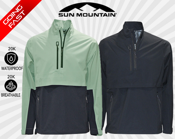 Only $59! Sun Mountain Waterproof 1/4-Zip Pullover