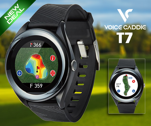 Only $129! Voice Caddie T7 Golf GPS Watch with Green Undulation