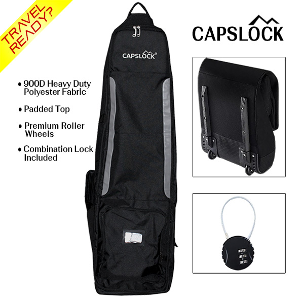 $39! CapsLock Wheeled Travel Golf Bag Cover