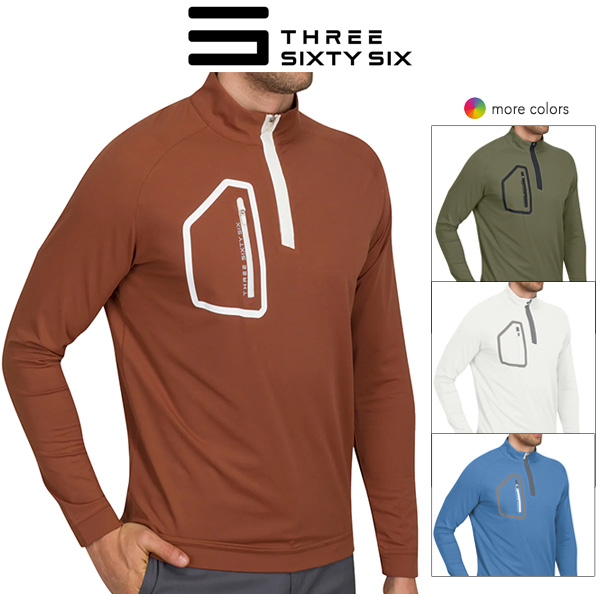 $19! Three Sixty Six 1/4-Zip Dry-Fit Lightweight Pullover
