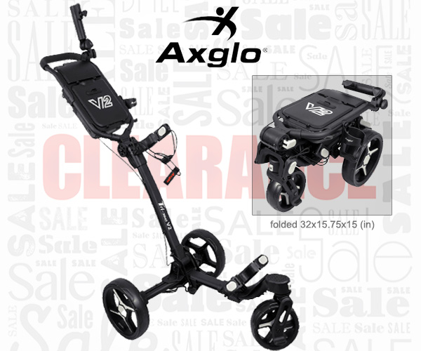 Only $99! Axglo Tri-360 2.0 3-Wheel Golf Push Cart