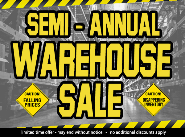 Warehouse Sale! The Doors are NOW OPEN