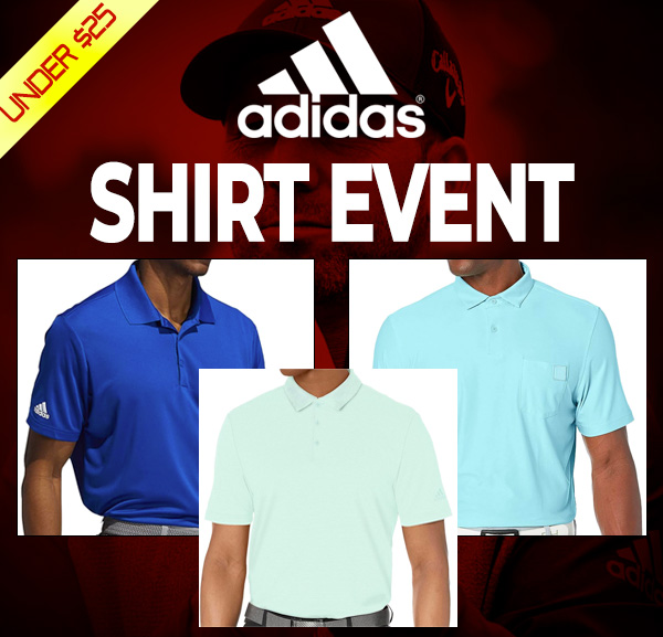 Under $25! Adidas Golf Shirts