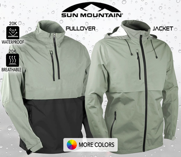 Sun Mountain Stratus 20K Waterproof Outerwear  2 Styles