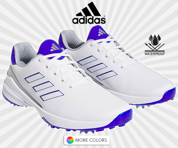 Adidas Men's ZG23 Waterproof 6-Spike Golf Shoe $89