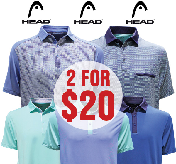 2 for $20! Head Men's Polo Shirts Save Now