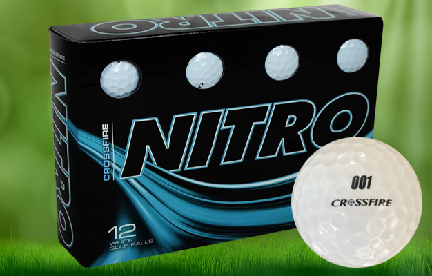 Only $7! Nitro Crossfire Golf Balls  price per dozen  sold in 2 dozens