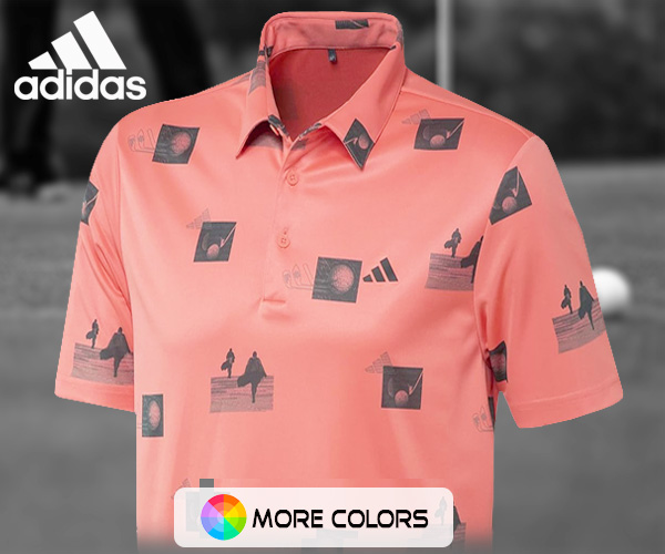 Only $22! Adidas AllOver Print Polo Shirt