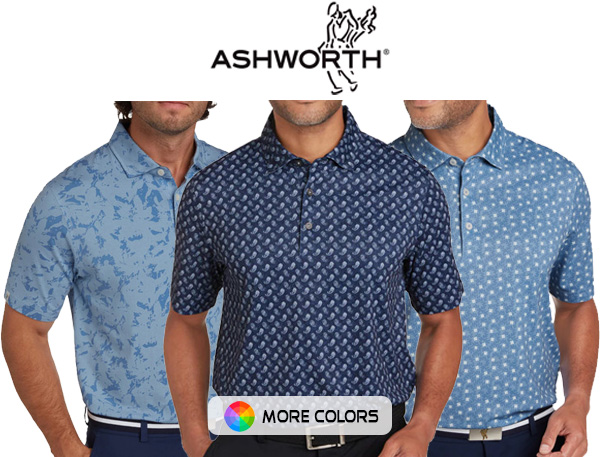 Only $25!! Ashworth Men's Polo Shirts  retail $75.00