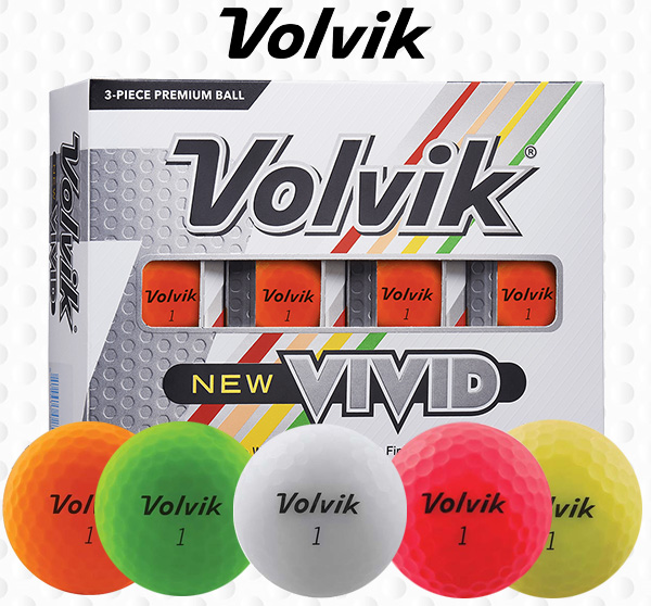 Only $15! Volvik New Vivid Golf Balls (price per dozen)