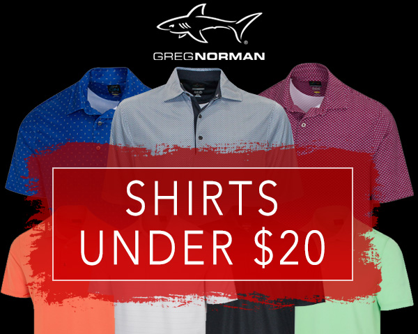 Under $20! Greg Norman Shirts  9 Styles Many Colors