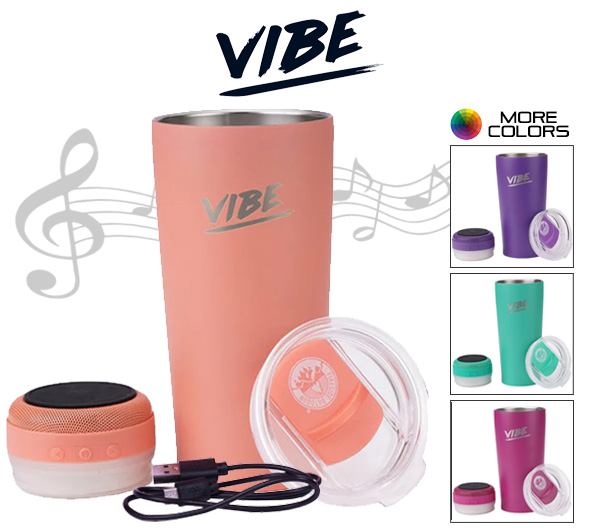 Only $19! VIBE Insulated Tumbler with Bluetooth Speaker